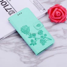 Load image into Gallery viewer, Leather Stand Phone Wallet Cover