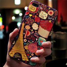 Load image into Gallery viewer, 3D Flower Silicone Emboss Phone Cover