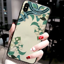 Load image into Gallery viewer, 3D Flower Silicone Emboss Phone Cover