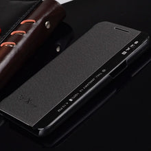 Load image into Gallery viewer, Leather Cover Quick Answer View Flip Cases