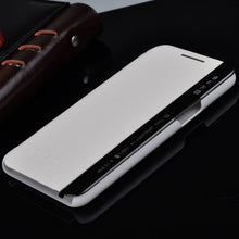 Load image into Gallery viewer, Leather Cover Quick Answer View Flip Cases