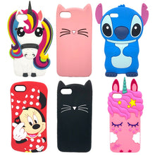 Load image into Gallery viewer, Cute 3D Cartoon Silicone Soft Phone Case
