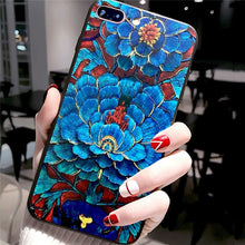 Load image into Gallery viewer, 3D Flower Silicone Emboss Phone Cover
