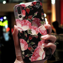 Load image into Gallery viewer, 3D Flower Silicone Emboss Phone Cover
