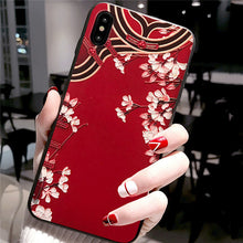 Load image into Gallery viewer, 3D Flower Silicone Emboss Phone Cover
